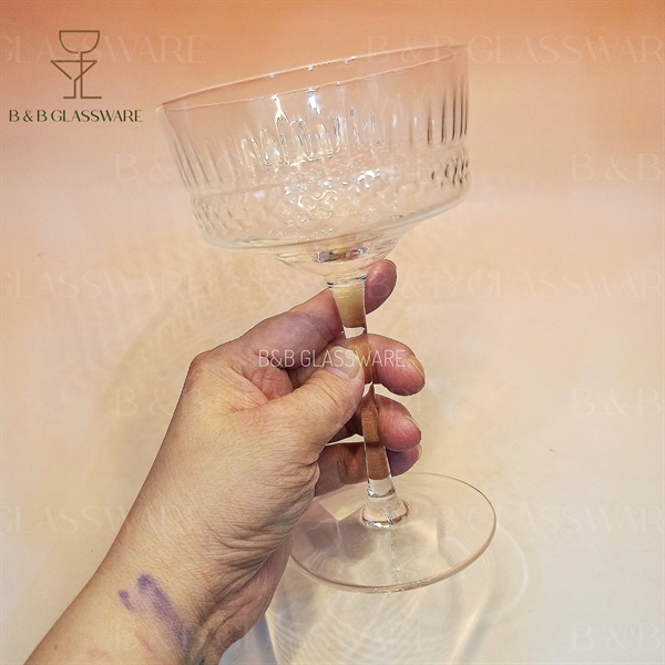Ly Cocktail Sọc Hoa Văn The Wave 2