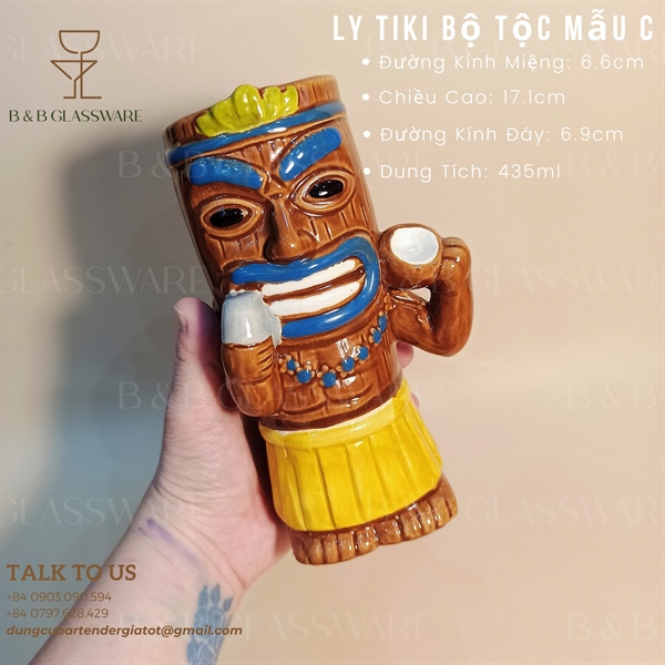 Ly Sứ Tiki Bộ Tộc - Mẫu C 2