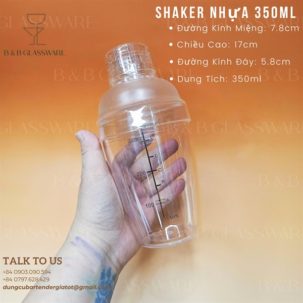 Shaker Nhựa 350ml 3