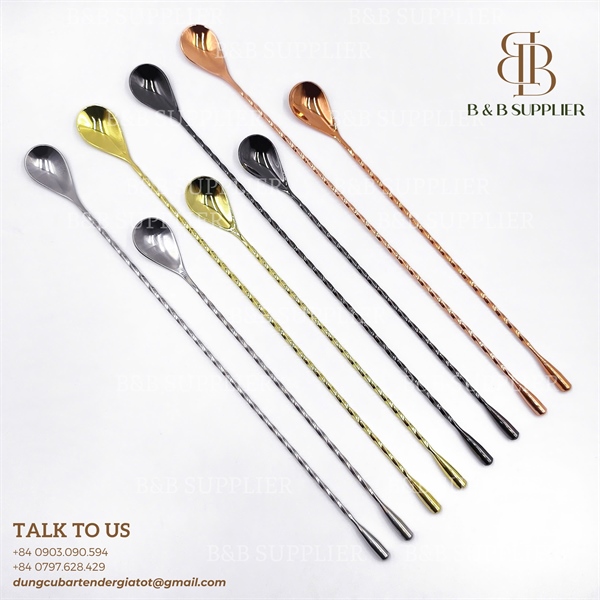 Barspoon Tear-Drop Black 40cm 5