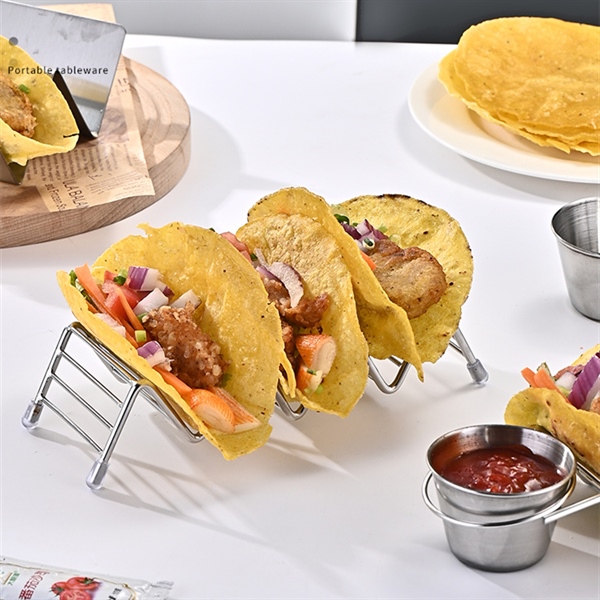 Kệ Inox Trình Bày Bánh Tacos Burrito – 1 Ngăn