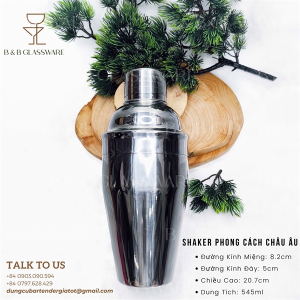 Shaker Phong Cách Châu Âu