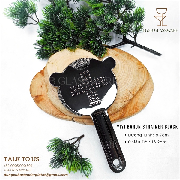 Yiyi Baron Strainer Black - ảnh 2