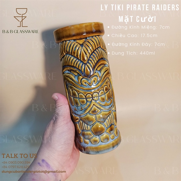 Ly Sứ Tiki Pirate Raiders Mặt Cười - ảnh 2
