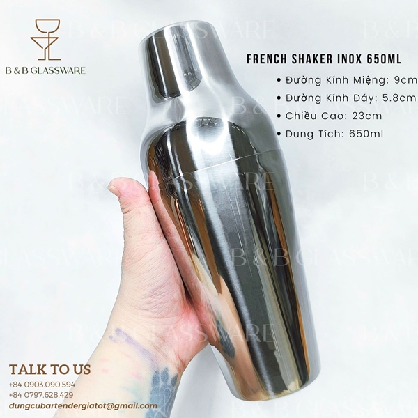 French Shaker Inox 650ml 5