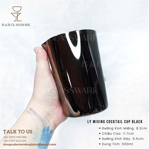 Ly Mixing Cocktail Black 500ml 3