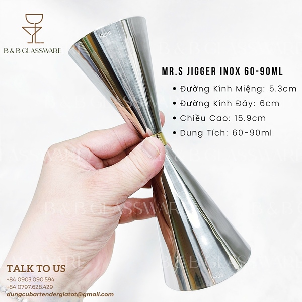 Mr.s Jigger Inox 60-90ml 3