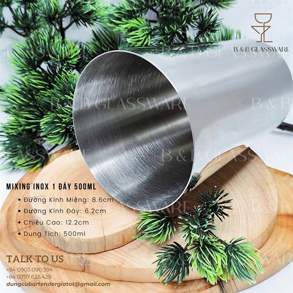 Mixing Inox 1 Đáy 500ml 2