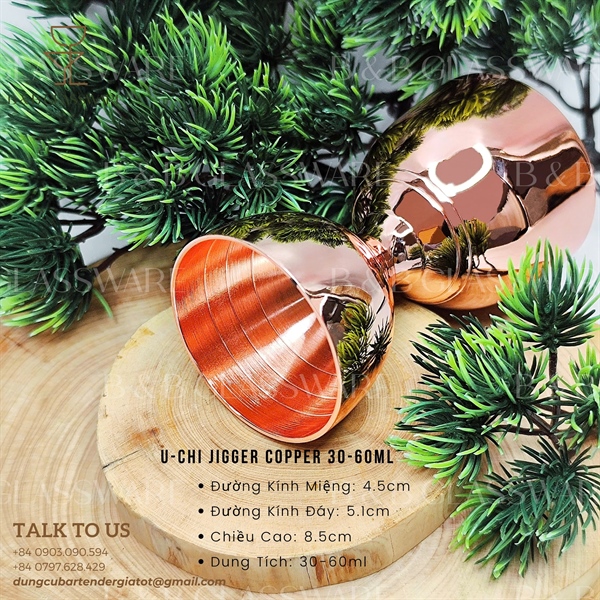 U-Chi Jigger Copper 30-60ml - ảnh 2