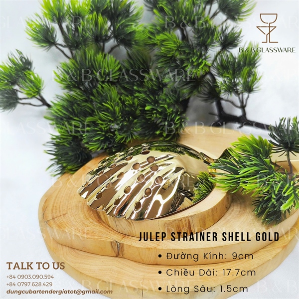 Julep Strainer Shell Gold 3