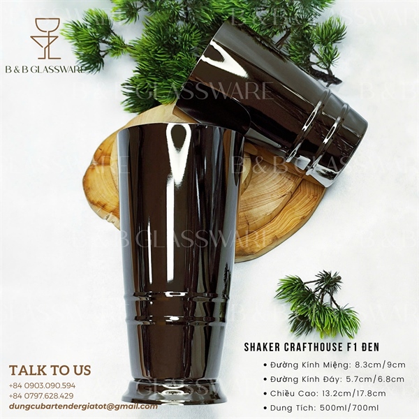 Bộ Shaker Crafthouse F1 Đen - ảnh 2