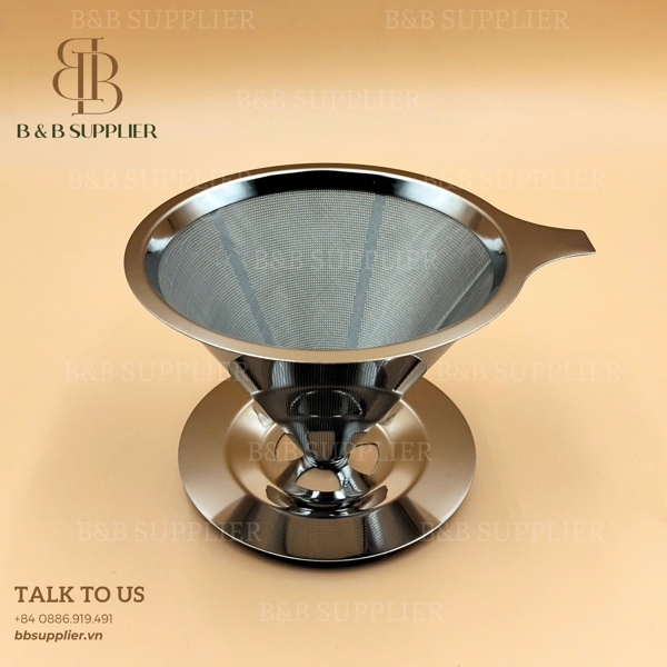 Lưới Lọc Cà Phê Hai Lớp Thép Không Gỉ 304 – Nhỏ 800 Mắt - ảnh 2