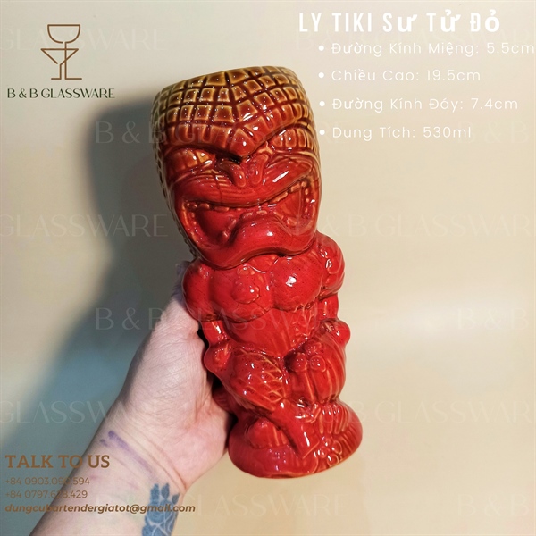 Ly Sứ Tiki Sư Tử Đỏ - ảnh 2