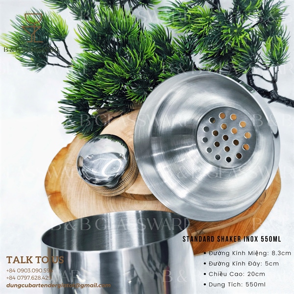 Standard Shaker Inox 550ml 4
