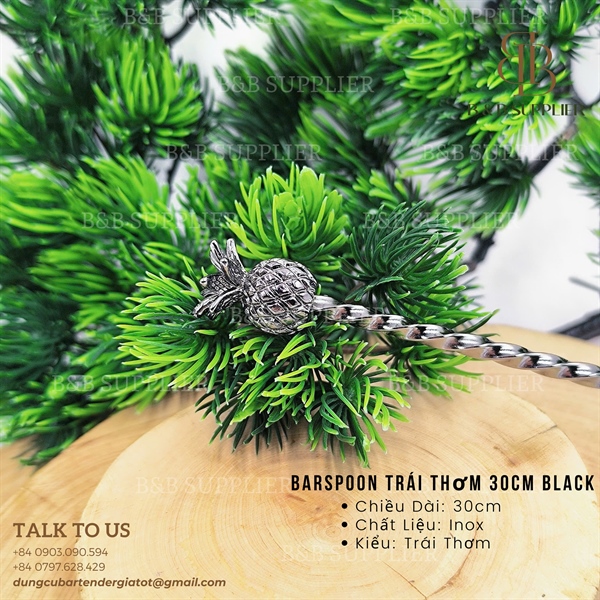 Barspoon Trái Thơm 30cm Black - ảnh 2