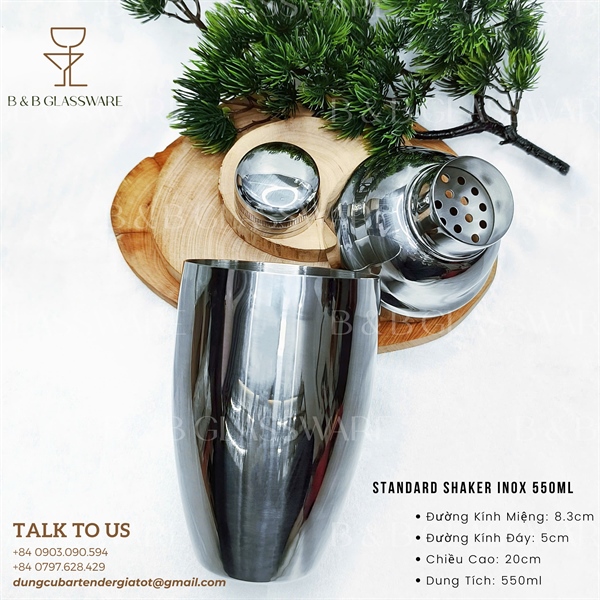 Standard Shaker Inox 550ml 3