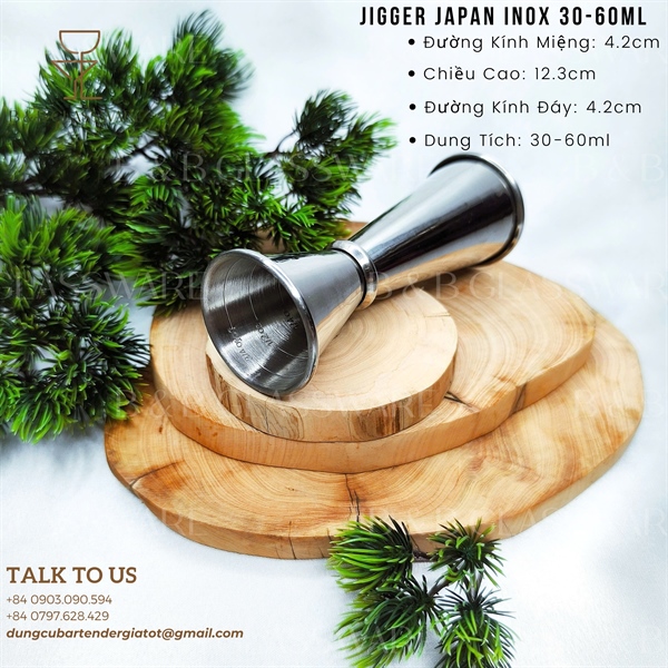Jigger Japan Inox 30-60ml - ảnh 2
