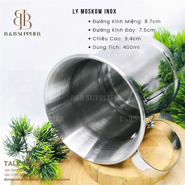 Ly Moskow Inox Nhấn Eo - ảnh 2