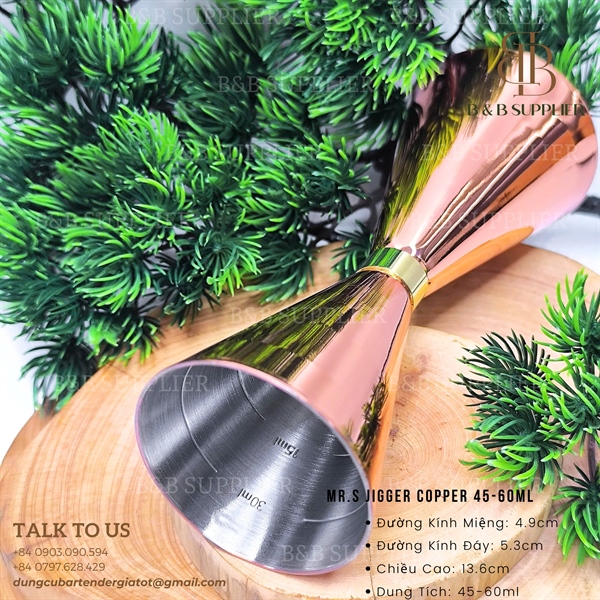 Mr.s Jigger Copper 45-60ml - ảnh 2