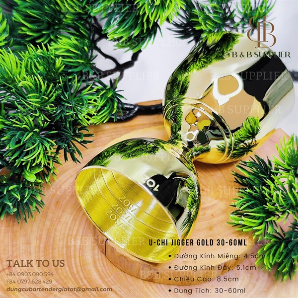 U-Chi Jigger Gold 30-60ml - ảnh 2