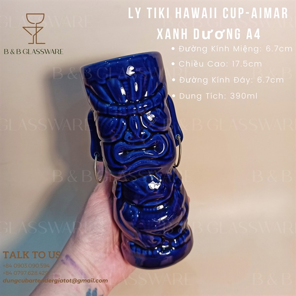 Ly Sứ Tiki Hawaii Cup - Aimar Xanh Dương A4 2