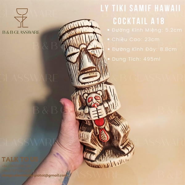 Ly Sứ Tiki Samif Hawaii Cocktail - A18 2