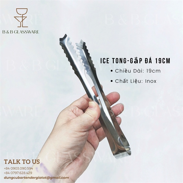 Ice Tong / Gắp Đá 19cm 3