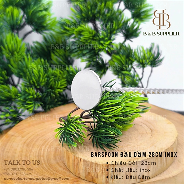 Barspoon Đầu Dầm 28cm Inox - ảnh 2