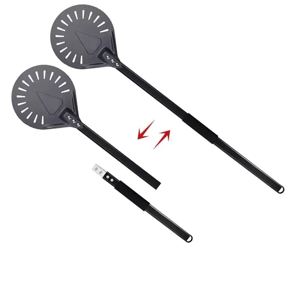 Xẻng Xúc Pizza Hình Tròn 22,8cm Cán Dài 80cm