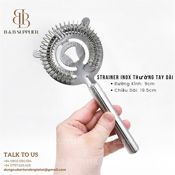 Strainer Inox Thường Tay Dài 3
