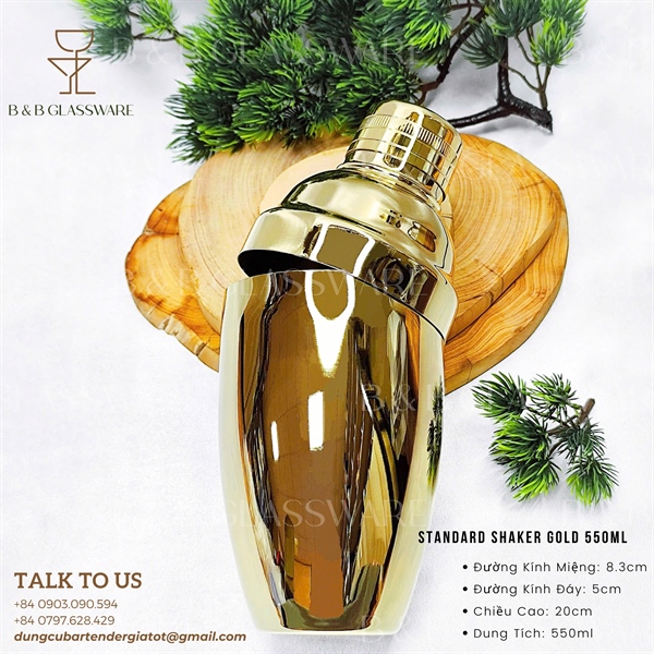 Standard Shaker Gold 550ml - ảnh 2