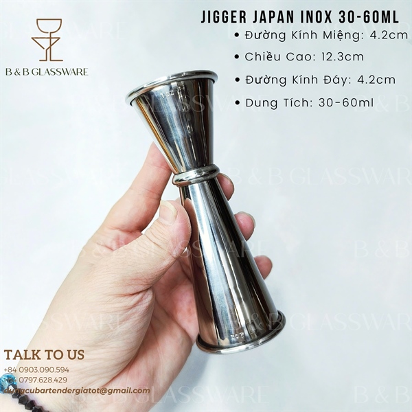 Jigger Japan Inox 30-60ml 3