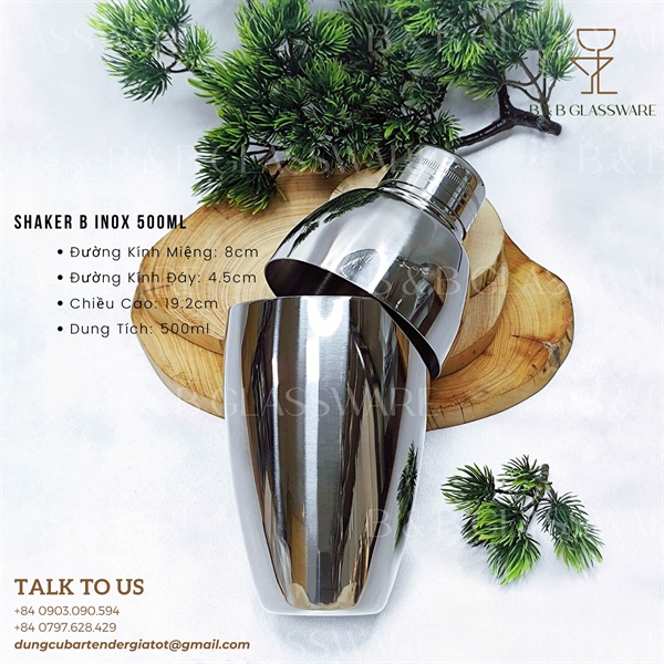 Shaker B Inox 500ml 2