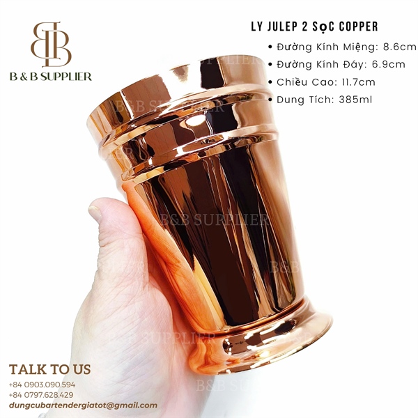 Ly Julep 2 Sọc Copper / Julep Cup 2 Stripes Copper 3