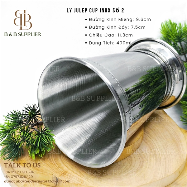 Ly Julep Cup Inox Số 2 - ảnh 2