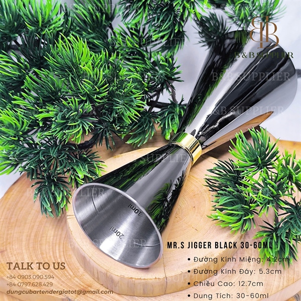 Mr.s Jigger Black 30-60ml - ảnh 2