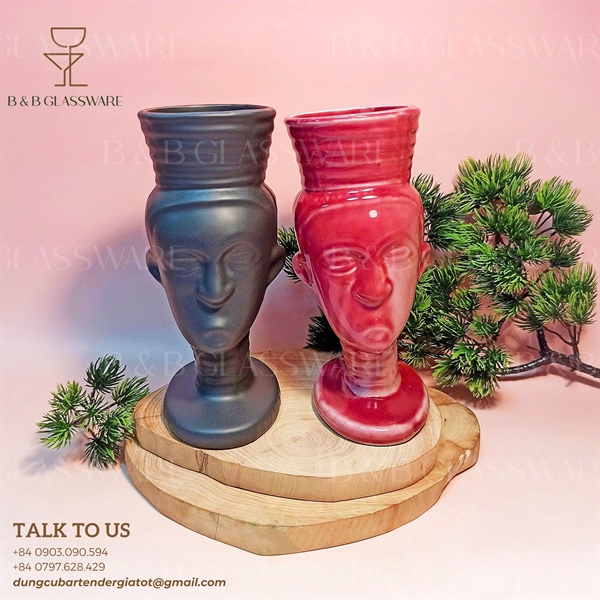 Ly Sứ Tiki Nữ Thổ Dân - Đen A13 3