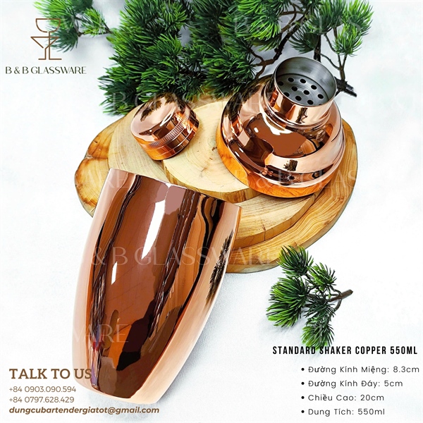 Standard Shaker Copper 550ml 3
