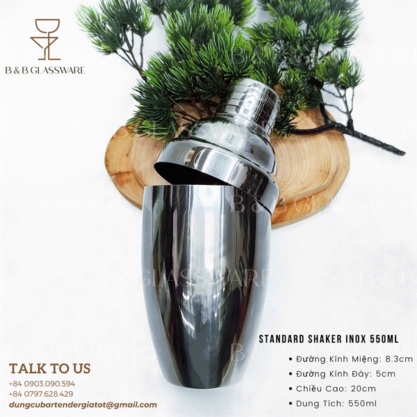 Standard Shaker Inox 550ml - ảnh 2