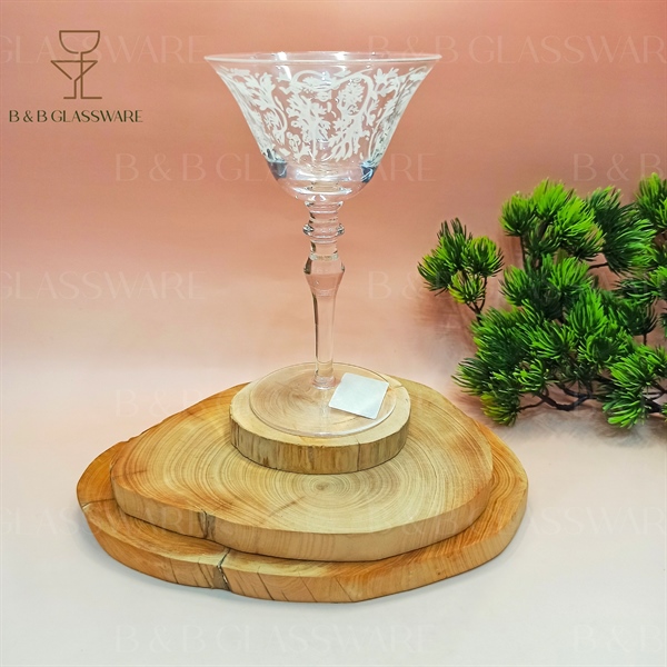Ly Retro Martini Hoa Văn 115ml