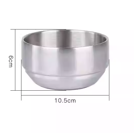 Chén Cơm Chén Panchan Phong Cách Hàn Quốc - Chén 10.5 cm / Inox Nhám