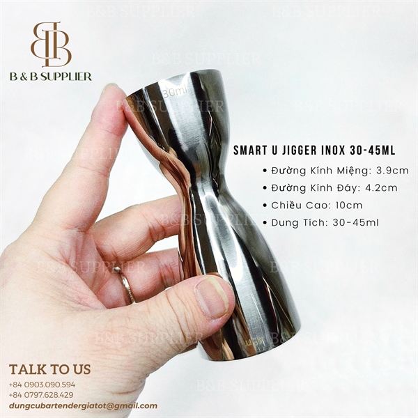 Smart U Jigger Inox 30-45ml 3