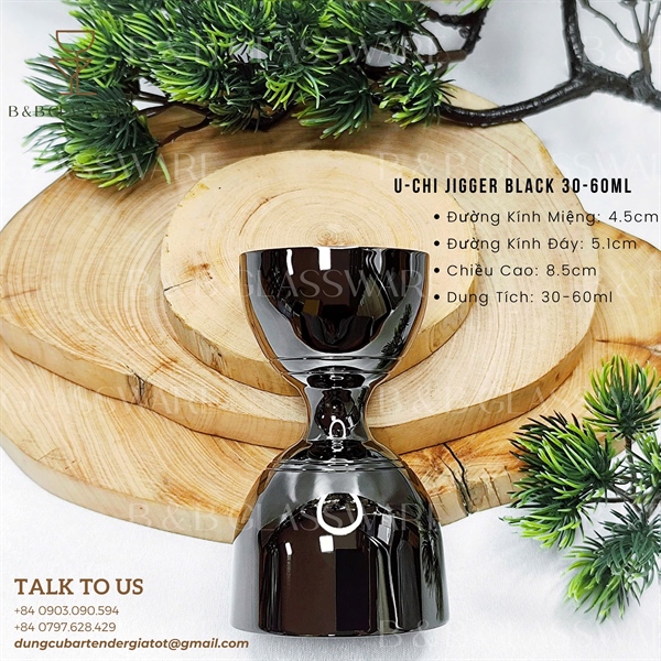 U-Chi Jigger Black 30-60ml