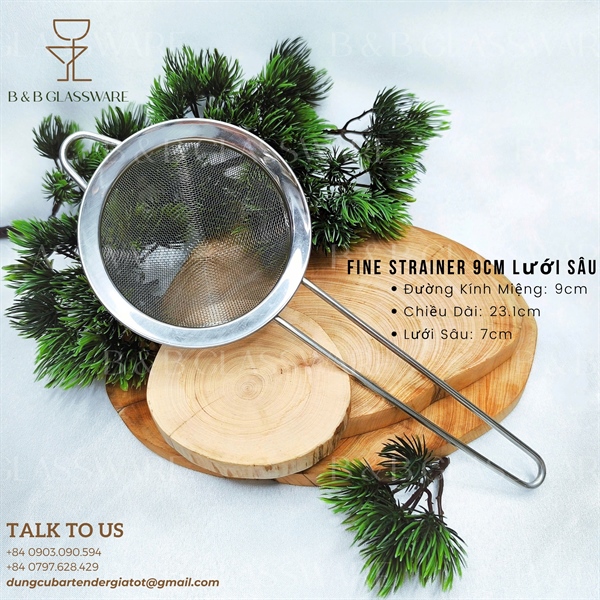 Fine Strainer 9cm Lưới Sâu