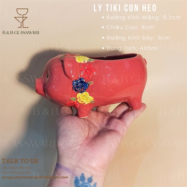 Ly Sứ Tiki Con Heo 4