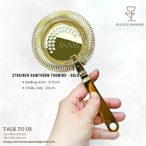 Strainer Hawthorn Thowing - Gold 3