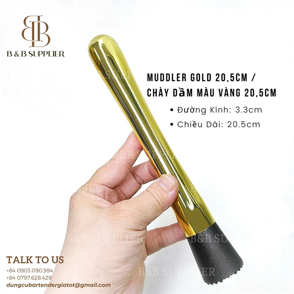 Muddler Gold 20,5cm / Chày Dầm Màu Vàng 20,5cm 3
