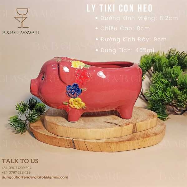 Ly Sứ Tiki Con Heo 2