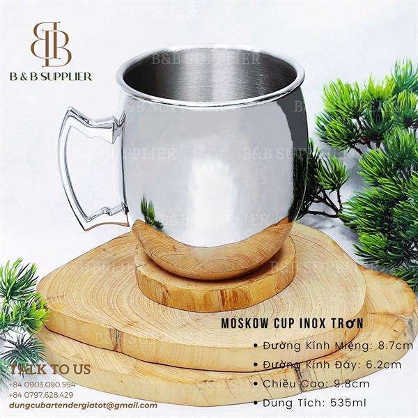 Moskow Cup Inox Trơn