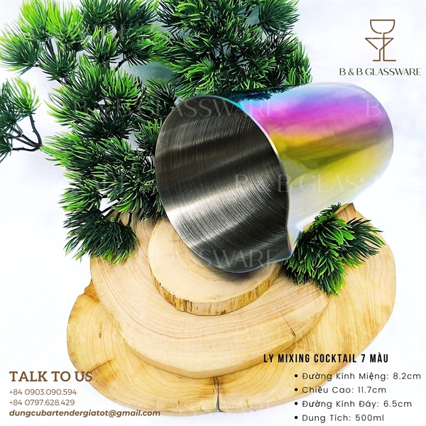 Ly Mixing Cocktail 7 Màu 500ml - ảnh 2